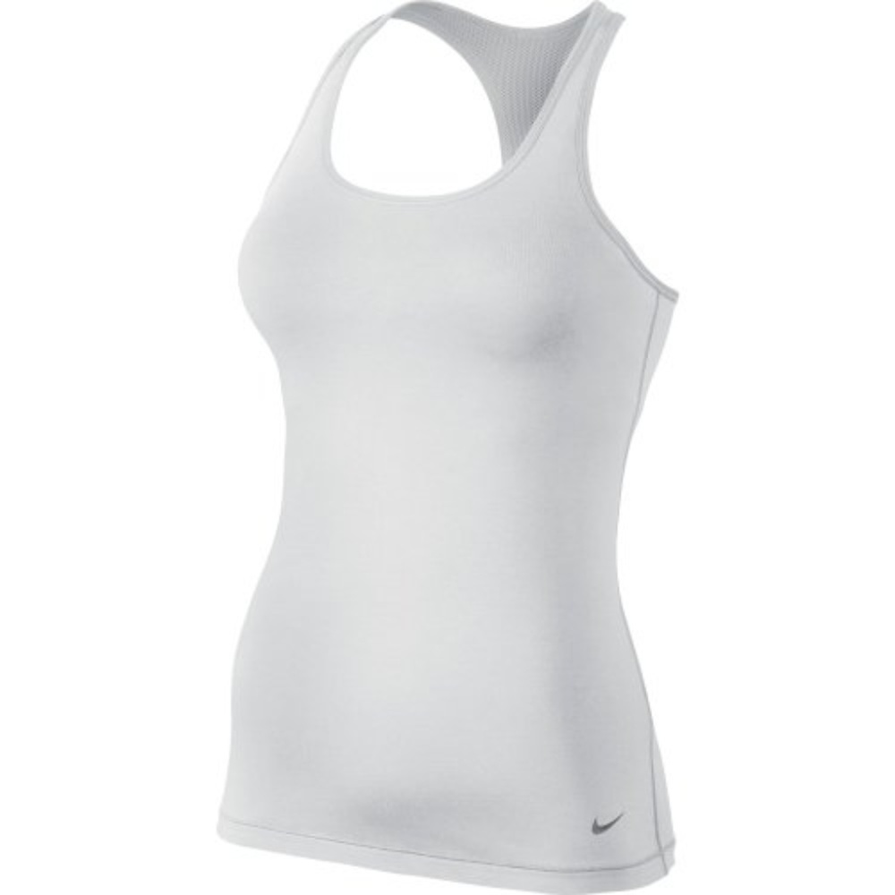 NWT NIKE WOMENS LEAN TANK 529736-100  S White